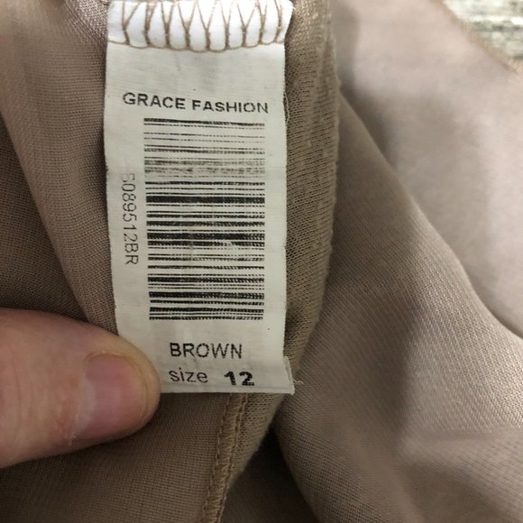 Grace Fashion Grunge Brown Lace Layered Flowy Tank Top - Picture 6 of 7